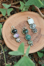 Load image into Gallery viewer, Kaleidoscope Triple Stone Pendants