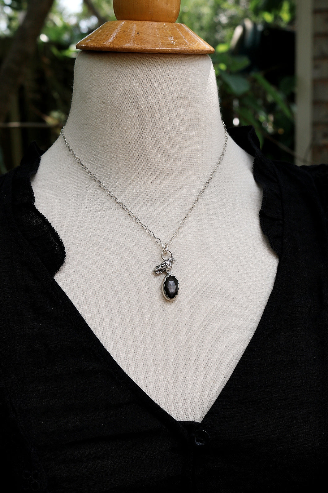 The Visitor Obsidian Necklace- Kaleidoscope Collection