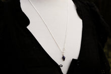 Load image into Gallery viewer, Sidra River- Blue Goldstone Charm Necklaces