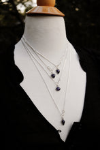 Load image into Gallery viewer, Sidra River- Blue Goldstone Charm Necklaces