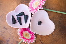 Load image into Gallery viewer, Cloak of Desire- Hand Dipped Incense Cones and Heart Dish