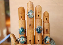 Load image into Gallery viewer, Twisted Moss Agate Rings