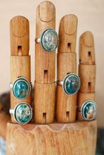 Load image into Gallery viewer, Twisted Moss Agate Rings