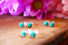 Load image into Gallery viewer, Simple Turquoise Studs
