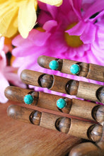 Load image into Gallery viewer, Simple Turquoise Studs