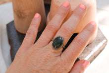 Load image into Gallery viewer, Vintage Floral Jade Rings