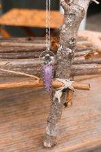 Load image into Gallery viewer, Ultraviolet Stitchite Charm Necklace No.1
