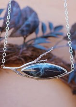 Load image into Gallery viewer, Nocturnes Spiderweb Obsidian Necklace
