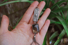 Load image into Gallery viewer, Tourmalated Quartz Tassel Necklace
