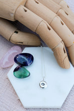 Load image into Gallery viewer, Birth Flower Pebble Charm Necklace