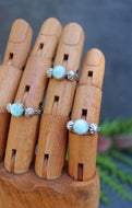 Beam Larimar Rings