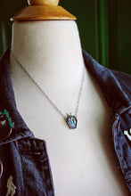 Load image into Gallery viewer, Celestial Abalone + Quartz Coffin Necklace
