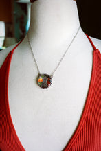 Load image into Gallery viewer, Floating Tombstone + Pressed Flowers Necklace
