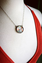 Load image into Gallery viewer, Floating Tombstone + Pressed Flowers Necklace
