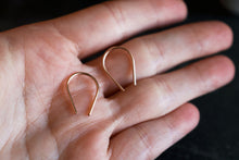 Load image into Gallery viewer, Rose Gold Arches Minimalist Dangles
