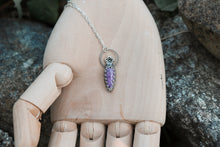 Load image into Gallery viewer, Ultraviolet Stitchite Charm Necklace No.2
