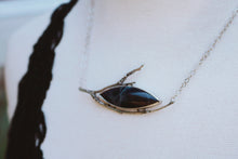 Load image into Gallery viewer, Nocturnes Spiderweb Obsidian Necklace
