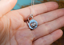 Load image into Gallery viewer, Recycled Silver Lady Bug Charm Necklace and Earring Set

